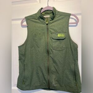 REI Co Op Utility Zippered Green vest - women’s Medium- see photos